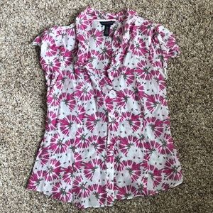 Banana Republic floral blouse small